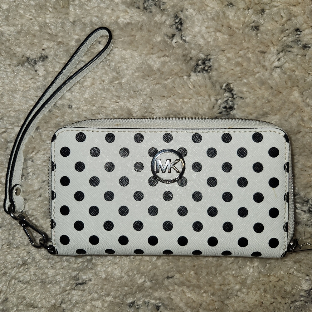 Michael Kors Polka Dot Clutch